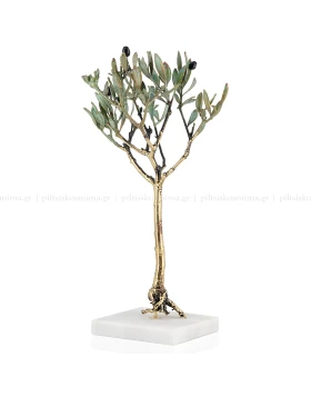 Το Δέντρο της Ελιάς, αληθινό φυτό με επικάλυψη καθαρού ορείχαλκου