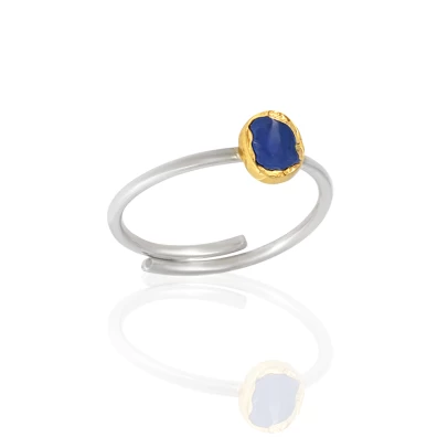 Light Ring, ασήμι 925° με μπλε Σμάλτο