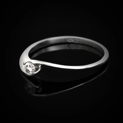 Delicate Ring, χρυσός 18 καρατίων με Διαμάντι