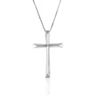 Σταυρός 18 καρατίων με Brilliant's 0.08ct