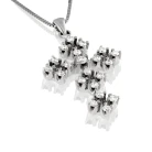 Σταυρός 18 καρατίων με Brilliant's 0.41ct